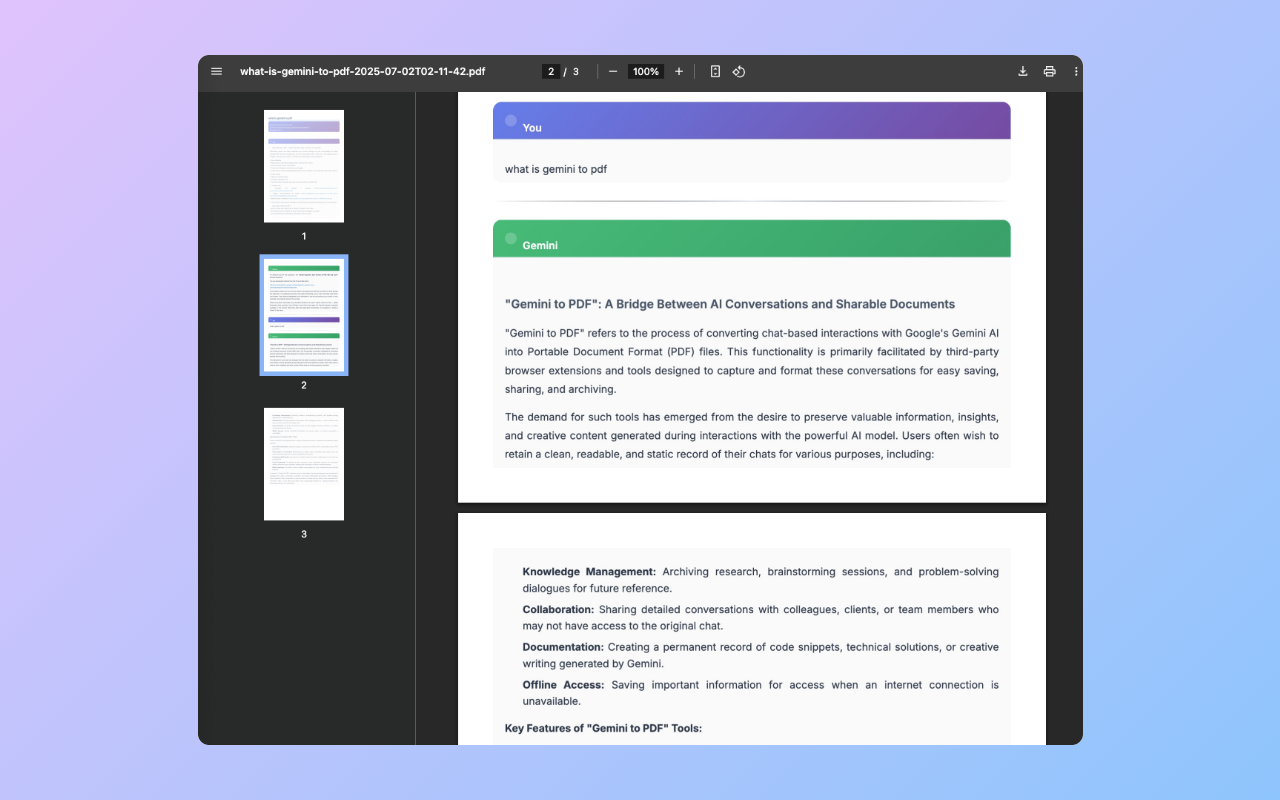 Gemini Interface